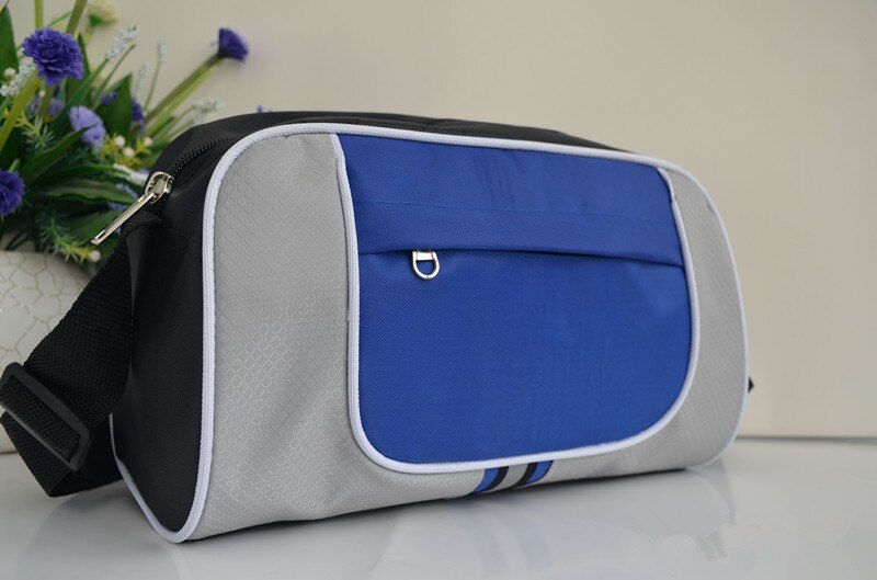 JXSLTC Men Travel Bag Large Capacity Nylon Waterproof Foldable Sandbag Packaging Cube Luggage Bag Girls Weekend Bag: Blue