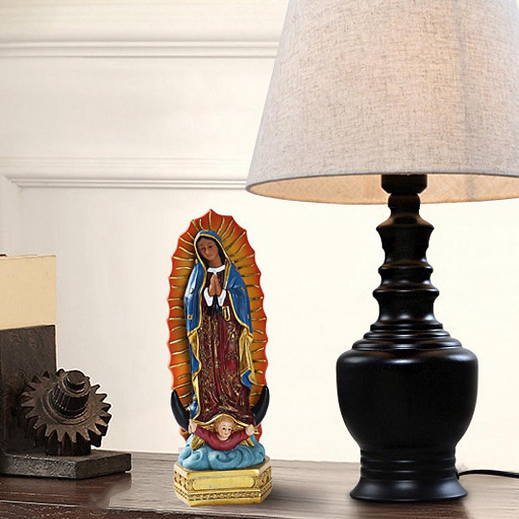 Vår lady of guadalupe jungfru mary staty vacker utsökt vår nådens fru jungfru mary katolsk religiös staty