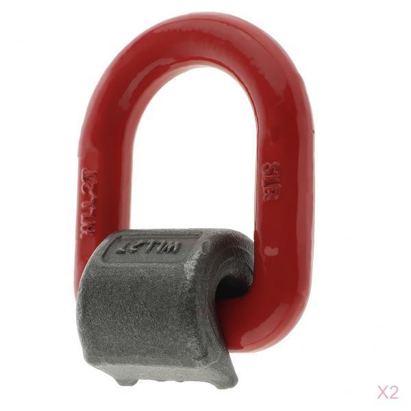 2x D anneau 3 "remorque à plat camion remorquage arrimage chaîne cargaison sangle soudure sur