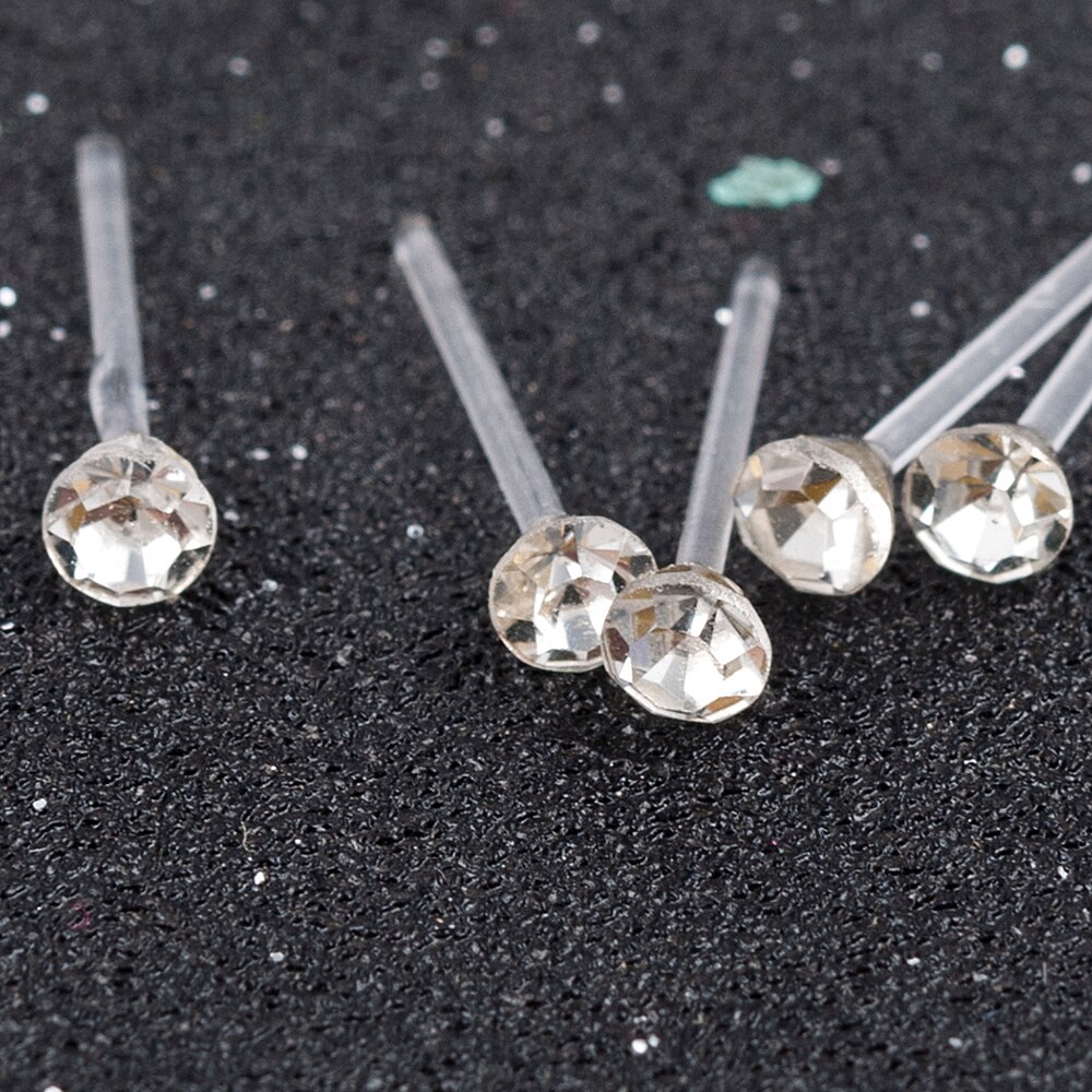 20 paar/satz Frauen Mädchen Strass Kristall Ohr stecker Ohrringe Party Eelgant Ohrring Schmuck 2 3 4 5mm