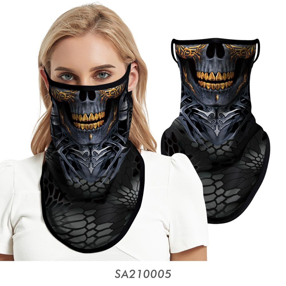 Motorrad Schädel Geist Balaclava Motorrad Gesicht Maske Abdeckung Hals Schal Moto Motorrad Bandana Kopf Schutz Stirnband Männer Frauen