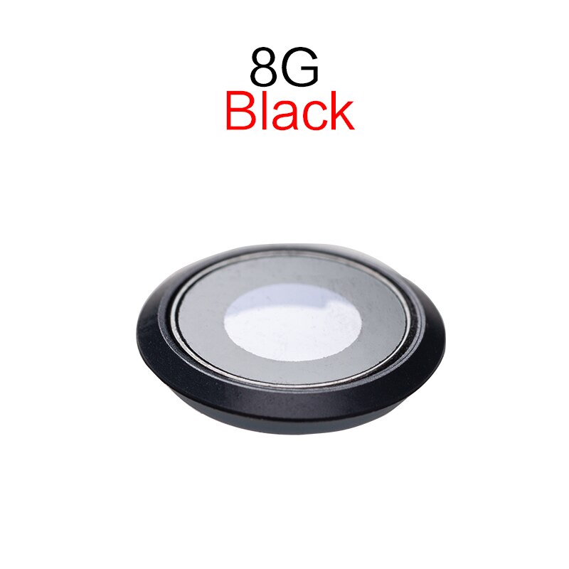 1 sztuk tylna kamera szklany obiektyw pierścień Bezel pokrywa uchwyt dla iPhone 7 8 Plus X obiektyw części zamienne: For 8G Black