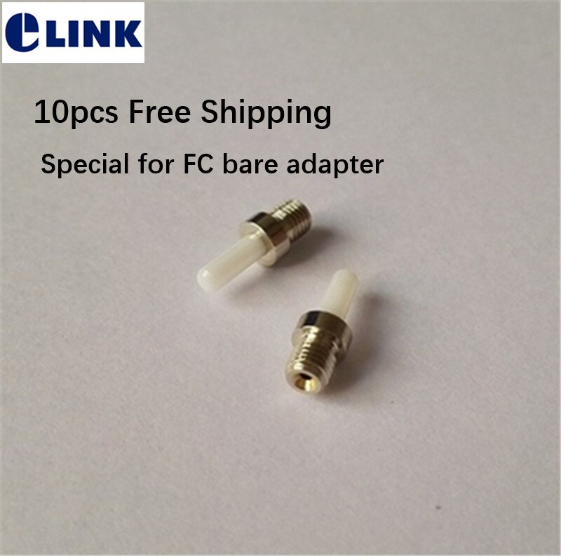 10pcs 250um ceramic ferrule with screw holder special for FC UPC bare fiber adapter ftth coupler testing 126um Connectivity 1.0
