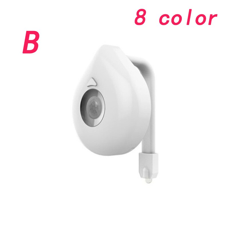 LED kleine nachtlicht 8 farbe 16 farbe wc Sensor licht hängenden körper wc Sensor deckel licht: B Sektion 8 Beleuchtung