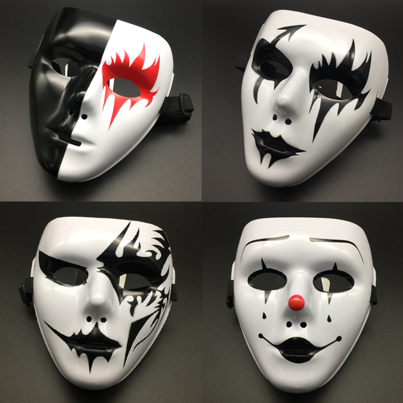 1pcs Full Face Mask Hand-painted Halloween Masquerade Scary Party Supplies Cosplay Costume Accessory Props