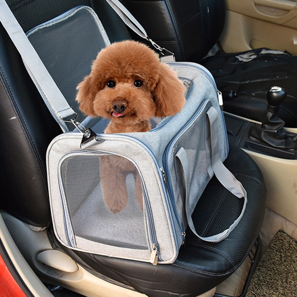 Huisdier Kat Hond Carrier Autostoel Mand Hond Booster Seat Zachte Kant Carrier Pet Travel Protector Hond Zakken Voor Kleine hond