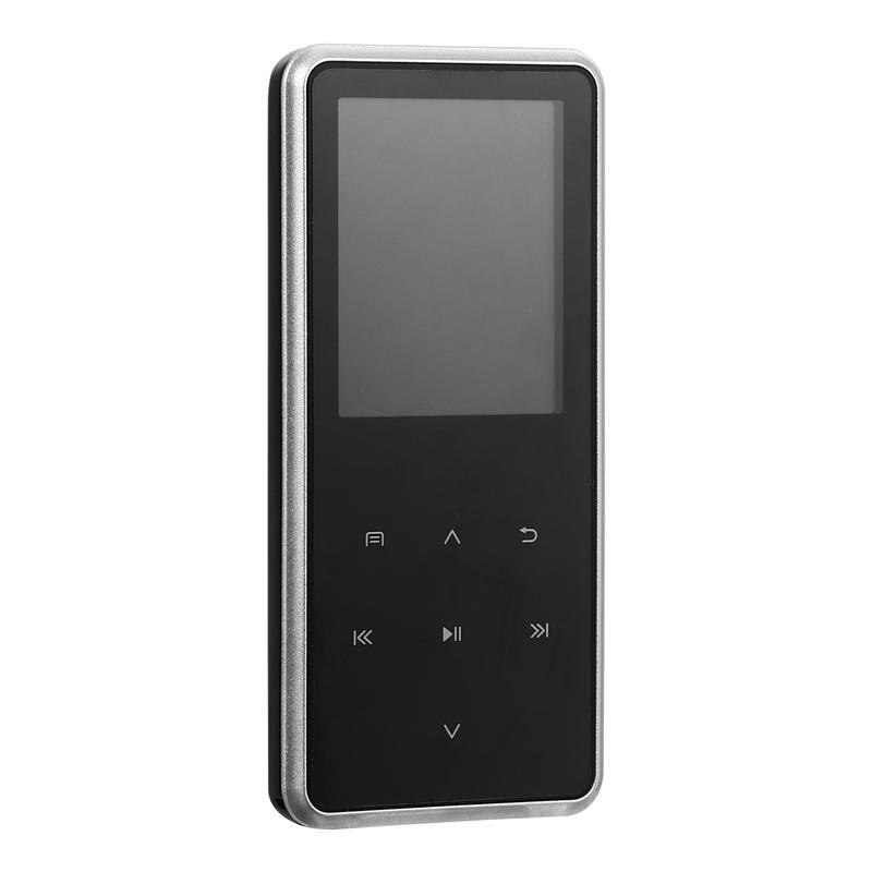 Mini Draagbare Draadloze MP3 Muziekspeler 32Gb Lossless Geluid Muziekspeler: Black Silver