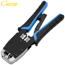 CNCOB Cable Crimper,Modular Crimping TOOl,For Cuts,strips,and Crimps 2 Type Of Plugs In,Dual-use multi-function, 8P/6P