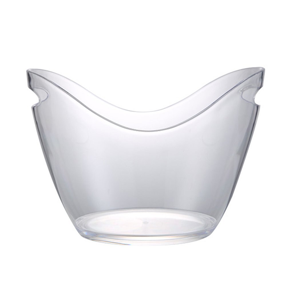 Food Grade Acrylic Material Plastic Transparent Ice Bucket Hygienic Bar Champagne Barrel Wine Beer Barrel Ktv