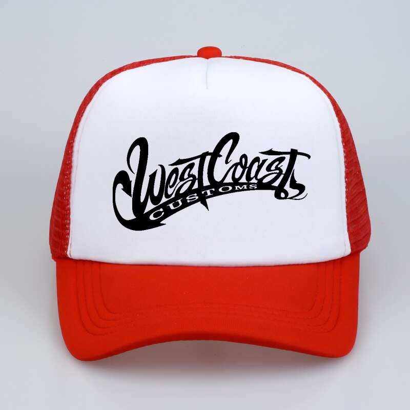 Men Women west coasts customs GLDAN hat Letters Print Baseball Caps Summer Hip Hop Casual cool mesh trucker cap hats: Auburn