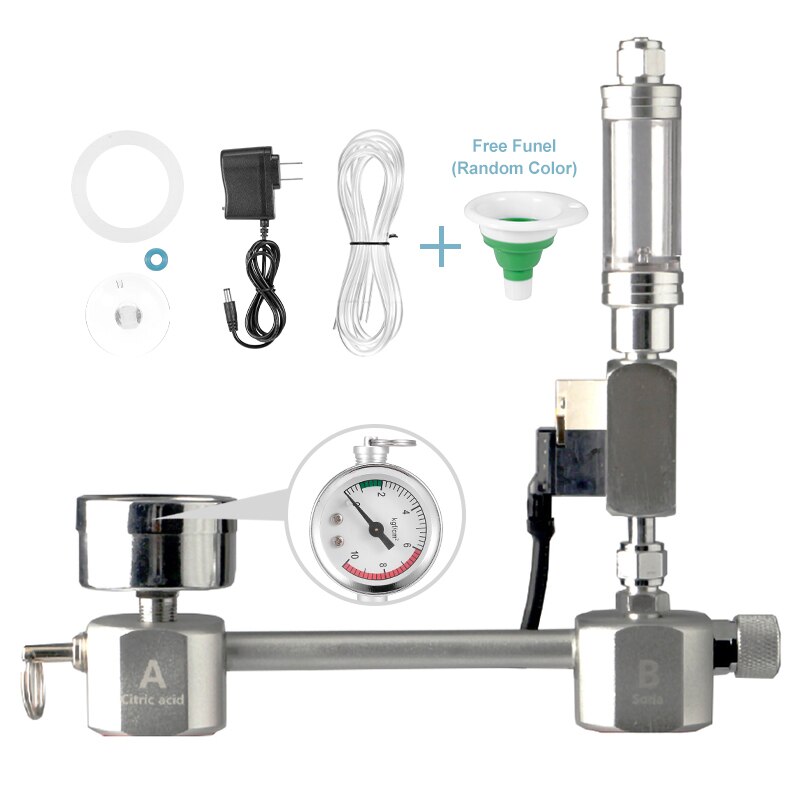Aquarium CO2 Regulator System Kit co2 Diffuser Generator with Valve Bubble Atomizer Solenoid Fish Tank Carbon Dioxide For Plants: US PLUG Style 3