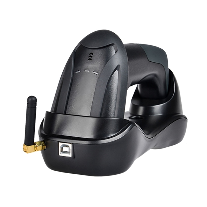 Handheld Wireless CCD Barcode Scanner 32 Bit Easy Charging 2.4G Cordless Bar Code Reader for POS and Inventory