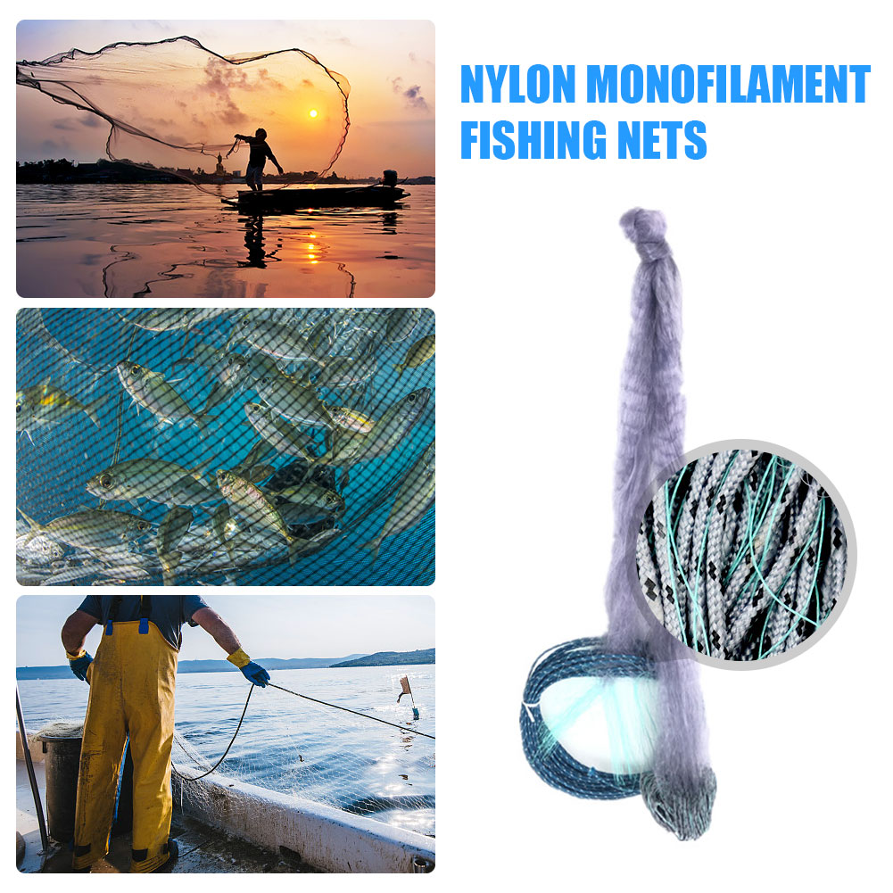1.8x30m Monofilament Fishing Net Nylon Fish Network Outdoor Fishing Gear Tackle Tool Fishermen Fish Accessories