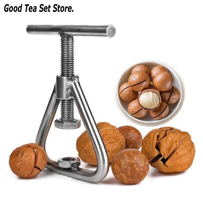 Nut Cracker Black Walnut Cracker Stainless Steel Pecan Cracker Nutcracker Tool Heavy Duty Macadamia Open Kitchen Accessories