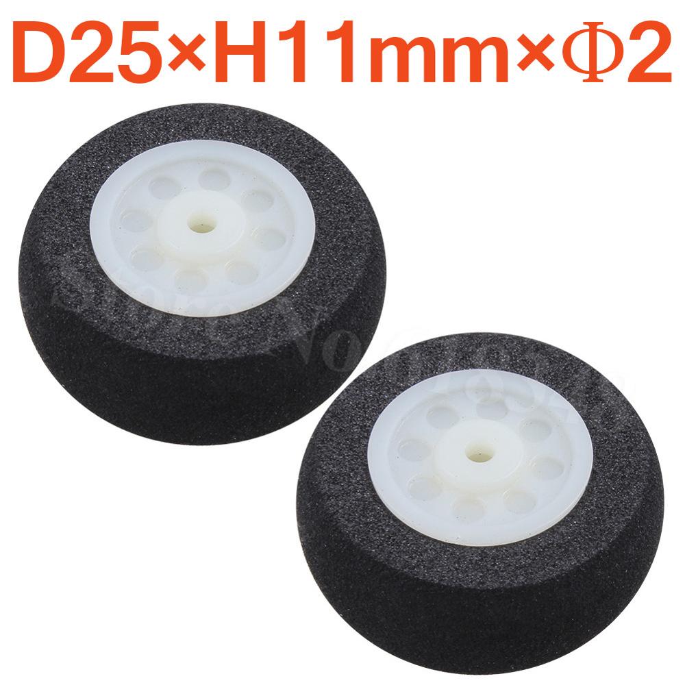Lichte schuimstaartwielen spons 25mm 30mm 35mm 40mm 45mm 50mm 55mm 60mm voor rc afstandsbediening vliegtuig vervangende onderdelen: Maat 1