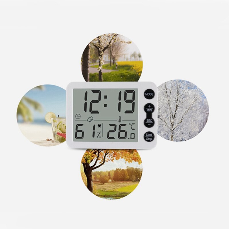 1pcs Multifunctional Indoor Temperature and Humidity Meter & 1pcs Smart Watch Bluetooth Sport Watch