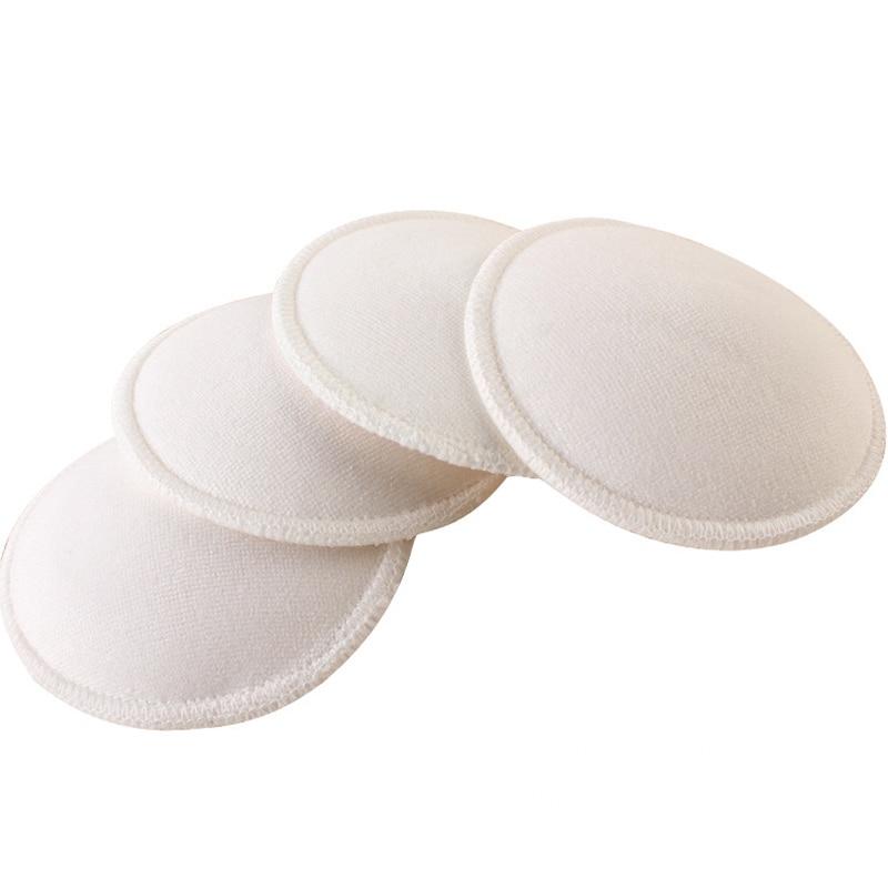 4Pcs/2Pairs Baby Feeding Breast Pad Washable Nursing Pad Soft Absorbent Reusable Nursing Anti-overflow Maternity Nursing Pad