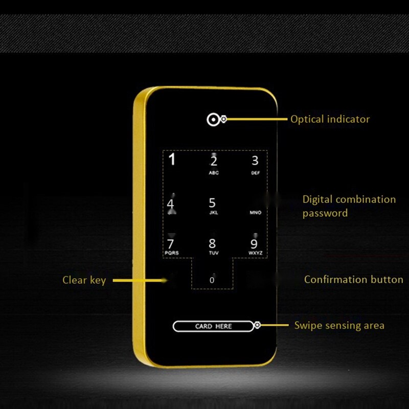 Contact Sensor Password Lock Electronic Password Sensor Lock Swipe Card Sensor Lock Two-In-One Smart Cabinet Lock