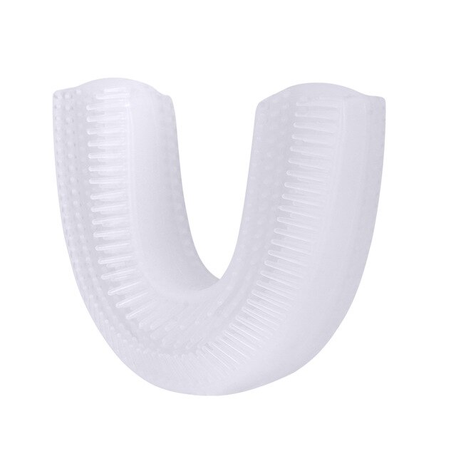 Cepillo de Dientes eléctrico sónico automático inteligente de 360 grados U tipo 4 modos cepillo de dientes carga USB blanqueador de dientes luz azul: 1 replacement head