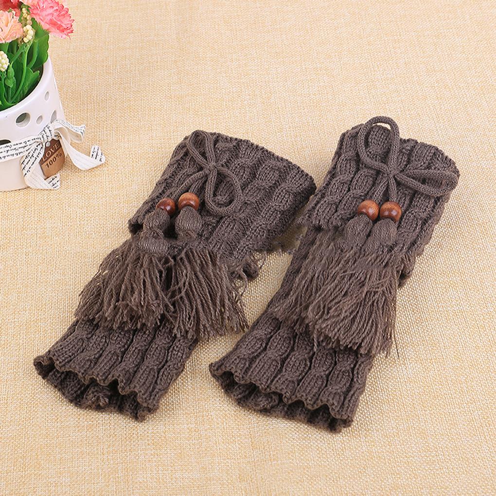 1 Pair Knitted Leg Warmers Women Crochet Boot Cuffs Leg Warmer Woman Boho Boots Socks Lady Winter Boot: NO.4