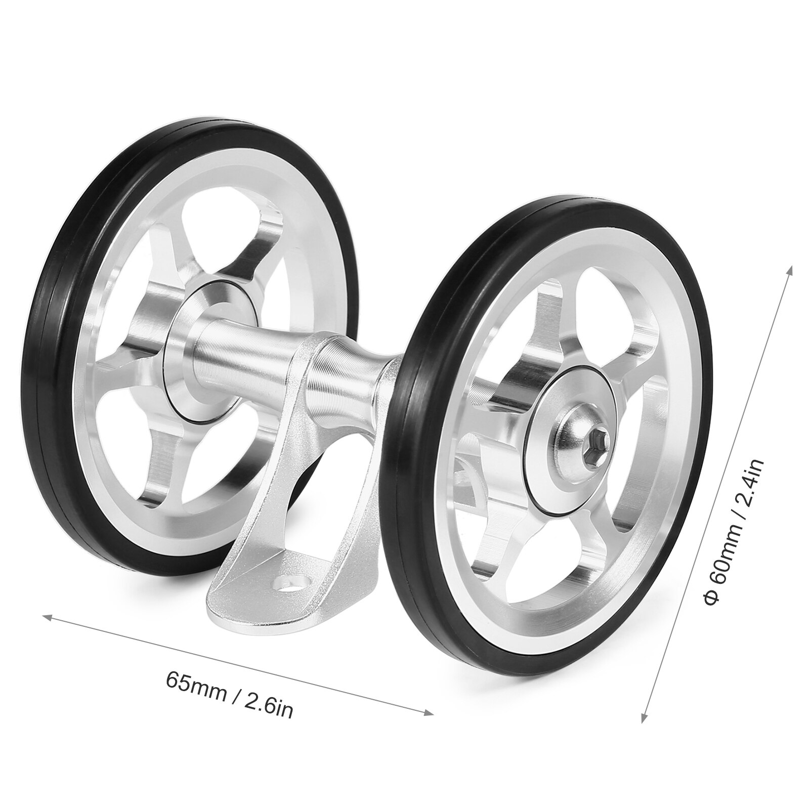 Aluminium Fiets Dubbele Roller Achterwielen Vervanging Voor Brompton Vouwfiets Achter Spatbord Bike Accessoires