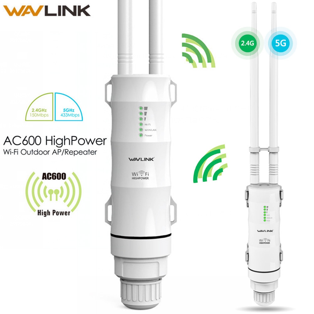 Wavlink Drahtlose Wasserdichte 2,4g/5g WiFi Repeater Signal Verstärker Wi-fi Extender Signal Booster Wps Verschlüsselung