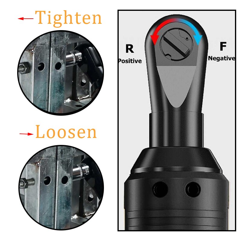 42V Electric Wrench Angle Drill Screwdriver 100NM 3/8'' Cordless Ratchet Wrench Scaffolding With 1/2 Lithium-Ion Battery