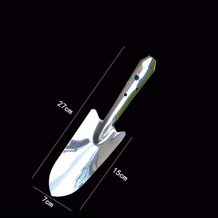 high-grade garden tools stainless steel spade shovel outdoor flower garden utilities household small shovel: S