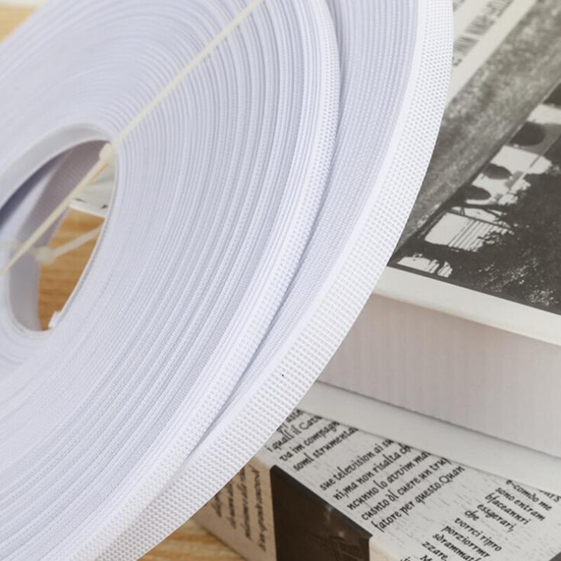 White Rigilene Polyester/Plastic Boning Easy Sew Give Shape To Garments 0.24''(6MM) Wide 42Meters To Bustle A Wedding Dress