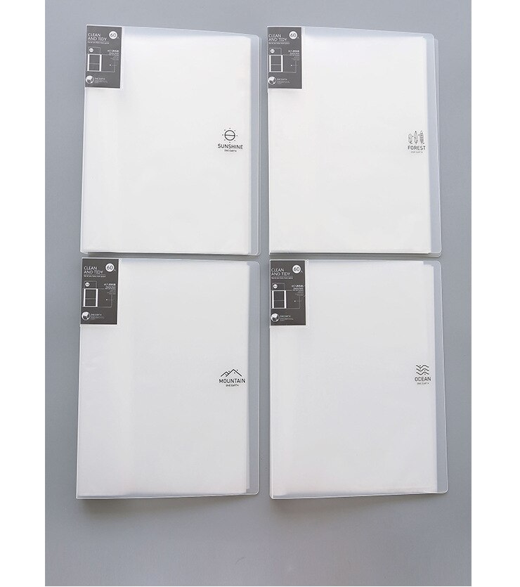 Korean Stationery 20 40 60 Layer A4 File Folder Document Bags Office School Supplies Expanding Multilayer Pockets Display Book: one earth-60 layers