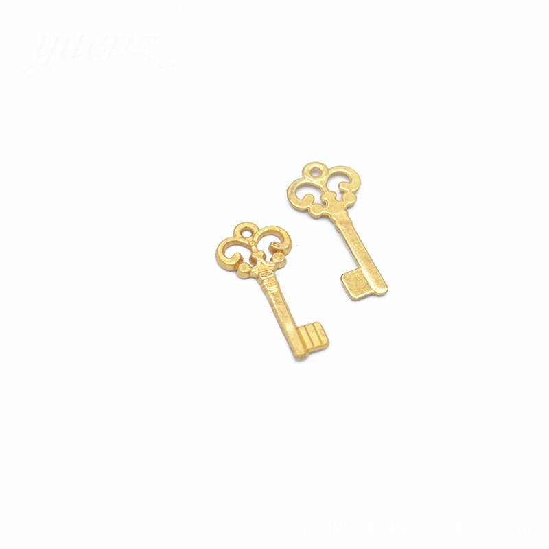 50 teile/los Rose Gold/Silber Farbe 21*10mm Schlüssel Charms Anhänger Handgemachte Dekoration Schlüssel Charme für DIY schmuck, Die Entdeckungen