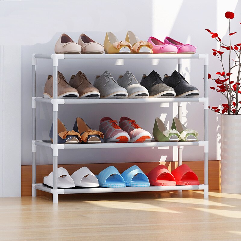 2/4/6/8/10 Layer Shoe Rack Multi-functional Shoes Storage Organizer Non-woven Multi Layers Household Storage Rack Space Saver