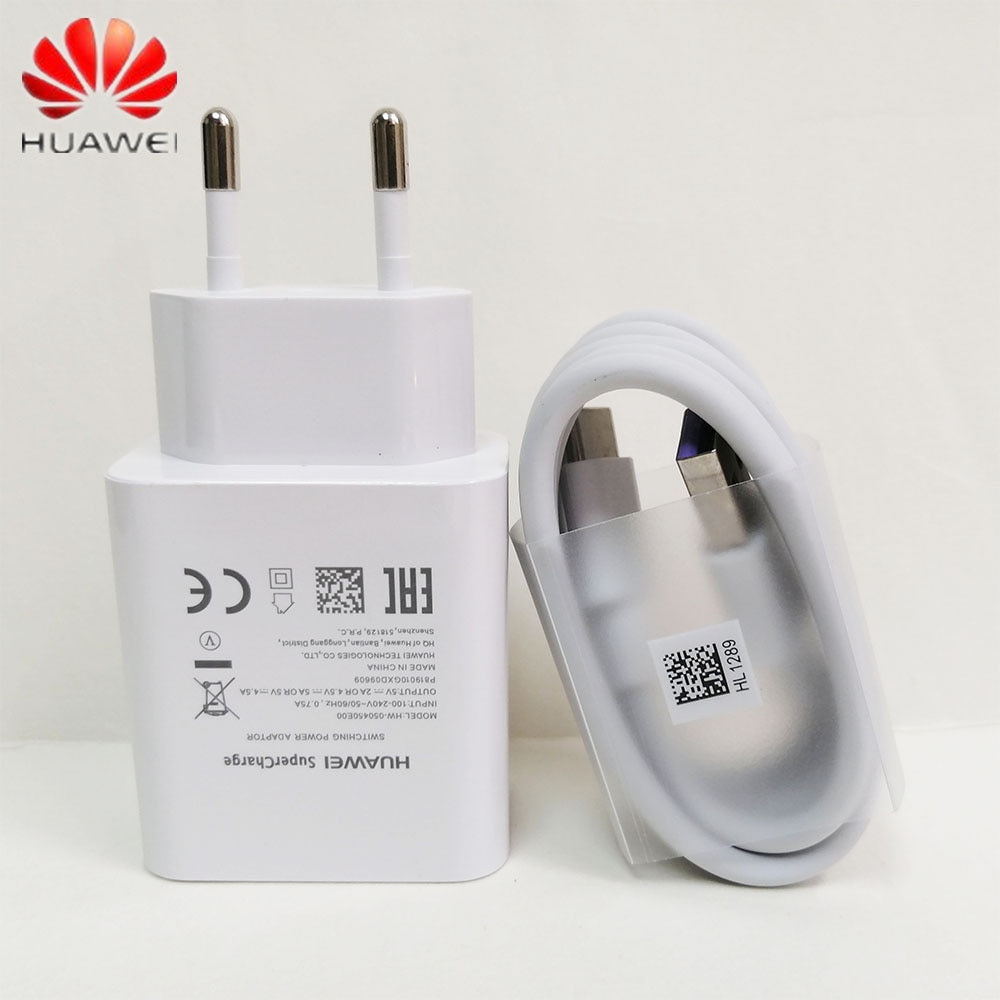Originele Huawei Usb Charger Muur Travel Supercharge 5V4.5A 5A Usb Type C Kabel P20 Pro Lite P10 P9 Plus Mate 10 Pro Mate 9 Pro