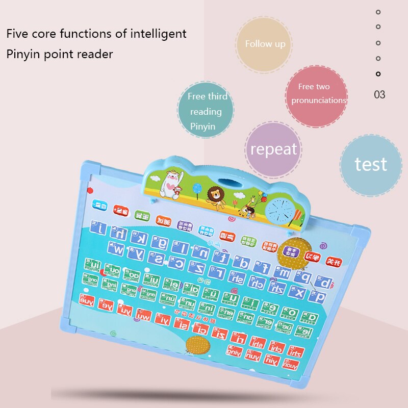 Children pinyin multifunctional point reading machine with sound children pinyin reading training early educational learning mac