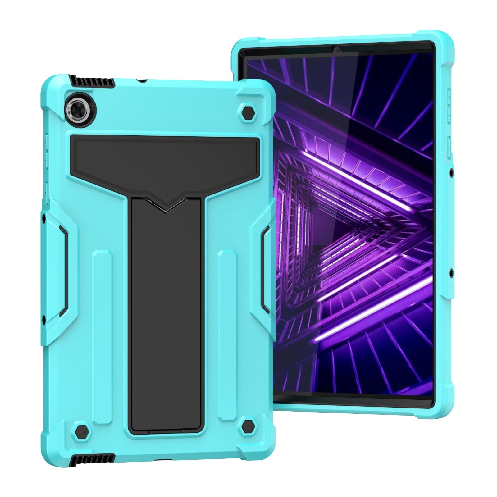 Tablet Case for Lenovo Tab M10 FHD Plus 2nd Gen - Shockproof Leather Stand Cover: D