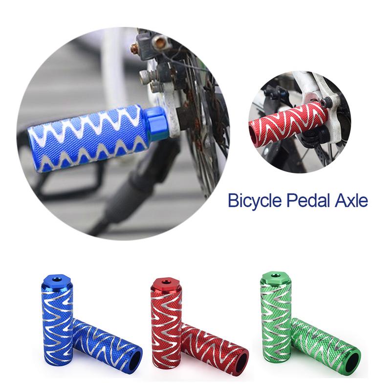 1 paar aluminiumlegering antislip mtb fiets pedaal voor achteras voetsteunen bmx voetsteun hendel cilinder fiets accessoires
