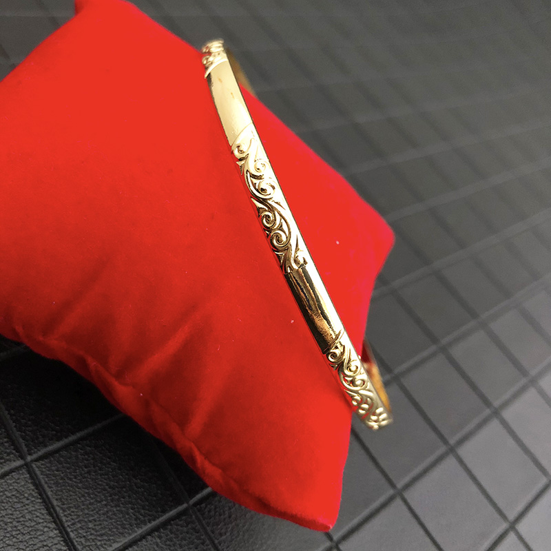 Pulsera de Metal de Dubái para mujer, abalorio de boda marroquí, joyería de muñeca de caftán fino de Color dorado, joyería de personalizada: Color dorado