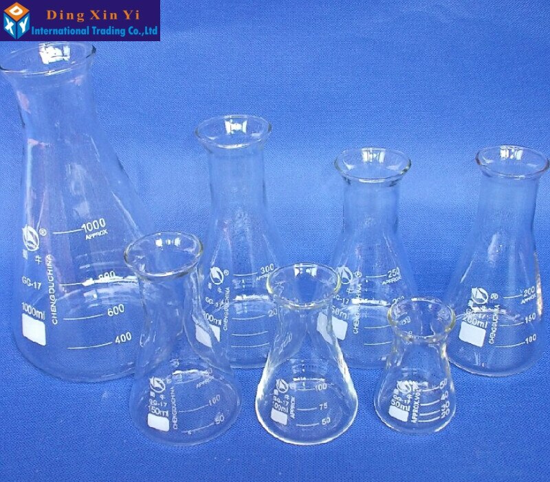 1PC glass conical flask Glass Erlenmeyer Flask 50ml Laboratory Glassware