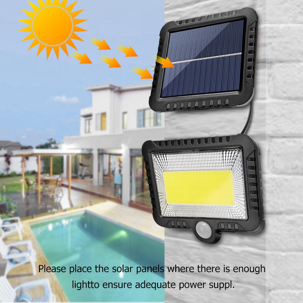Cob 120LED Solar Light Outdoor Motion Sensor Wandlamp Waterdichte Tuin Lamp Emergency Pathway Yard Straat Lamp