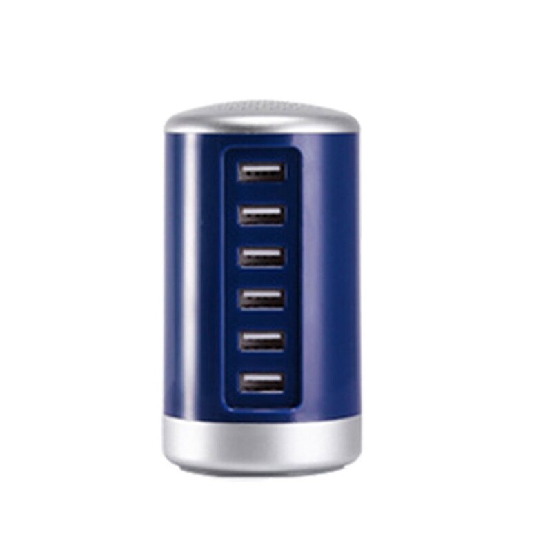 Multi 6 USB Port Desktop Charger Rapid Tower Charging Station Power Adapter 30W Multi 6 Port USB Type C PD Charger Charging: 03