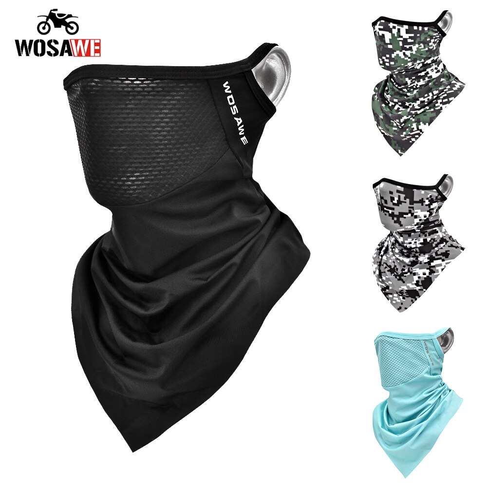 Wosawe Motorfiets Masker Bergen Road Fiets Motobike Bandana Volledige Cover Shield Moto Masker Balaclava Driehoek Sjaal