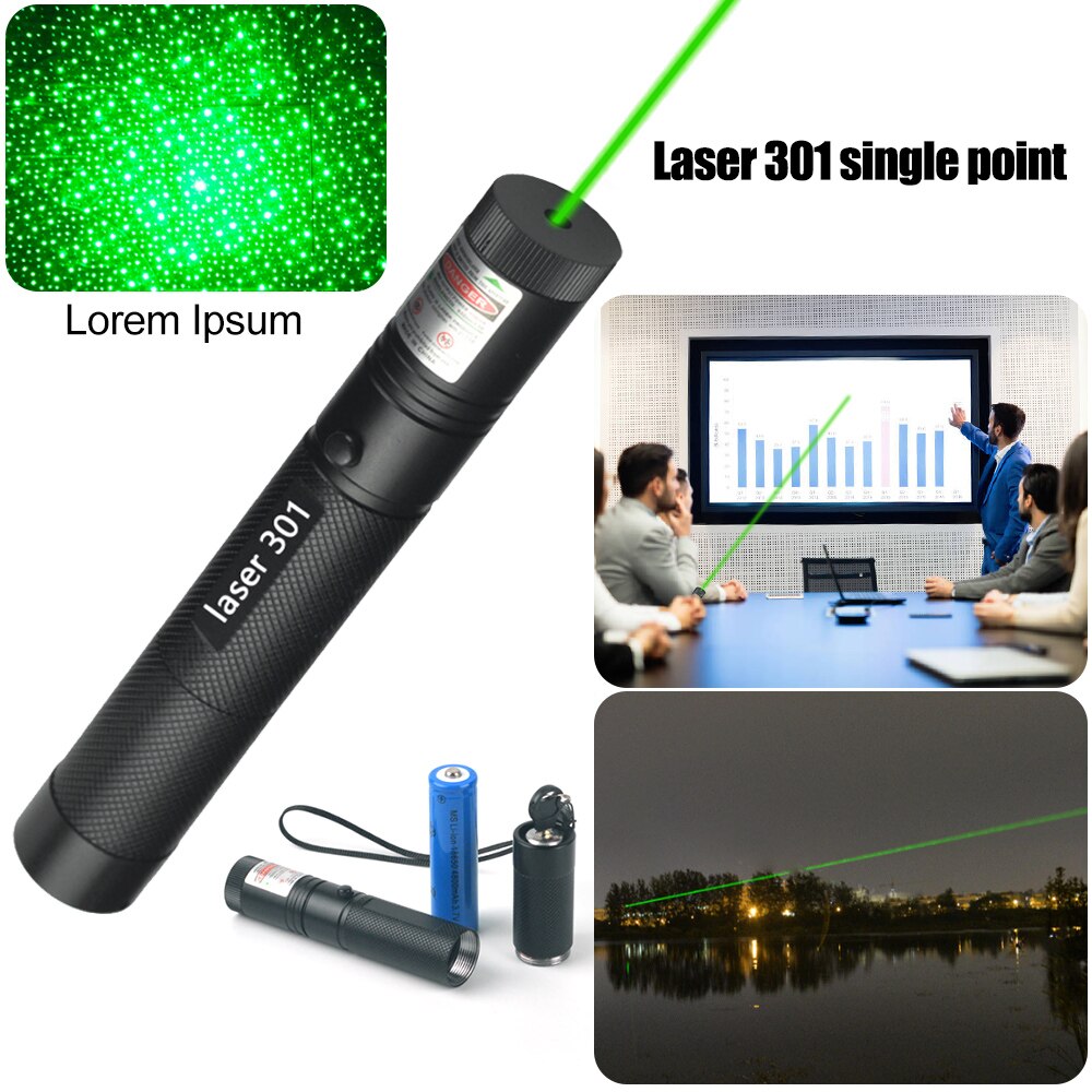 Caneta laser verde preto forte feixe visível ponto laser 2 cores poderoso laser ponto caneta vermelho verde laser