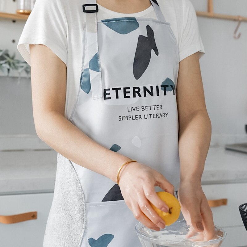 Tabliers de cuisine en PVC imperméables pour femmes, bavoir de cuisson BBQ domestique, outils de nettoyage de tabliers de Restaurant: Gray