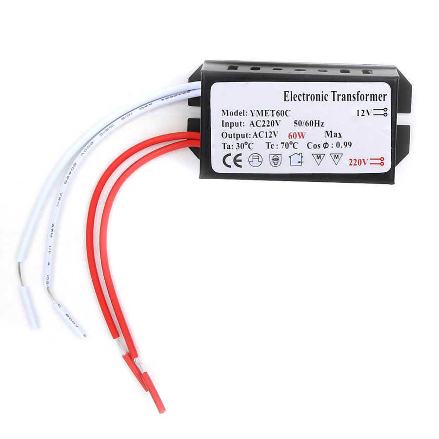 220V Naar 12V Elektronische Transformator Transformator Smart Voeding Driver Voltage Converter: 60W