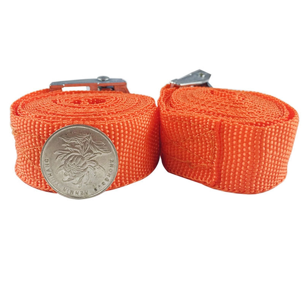 2 stk surringsstropper bindes ned med spænde bagagebærere justerbar motorcykel lasttransport praktisk 2.5 mx 2.5cm