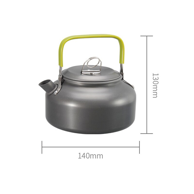Cozinhar kit de tamanho grande, chaleira, conjunto com acessórios para o ar livre, acampamento, caminhadas e piquenique