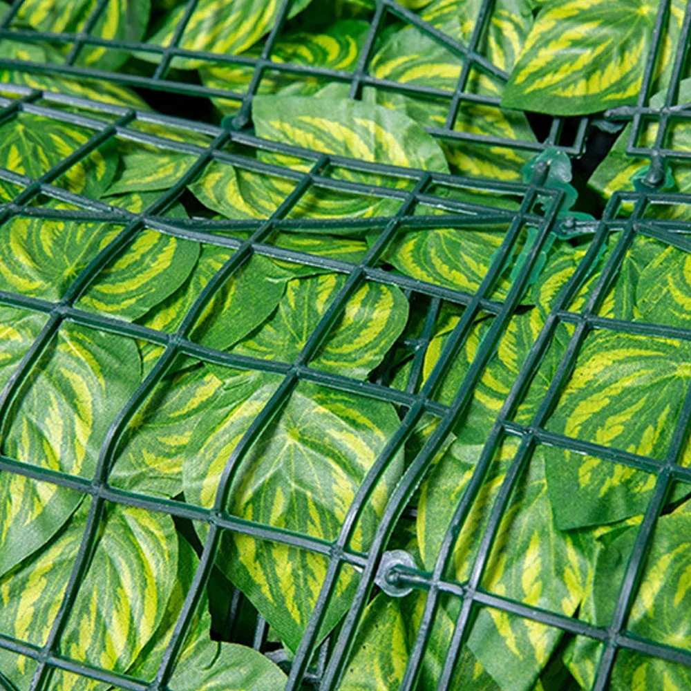 Hage plante gjerde kunstig faux grønt blad personvern skjermpaneler råtnende utendørs hekk hage hjem dekora 0.5 x 1m