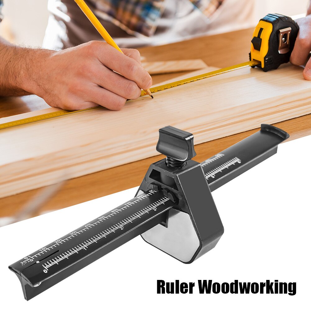 Woodworking Scriber ruler Parallel Line Drawing Tool plastic Measuring gauge DIY Carpenter Woodworking Scribe Tools
