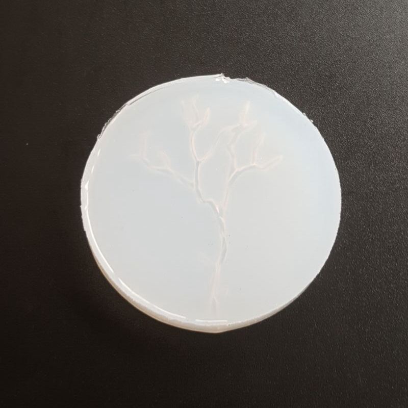 Moldes de silicona de resina epoxi en forma de rama de hojas, herramientas de fabricación de joyas