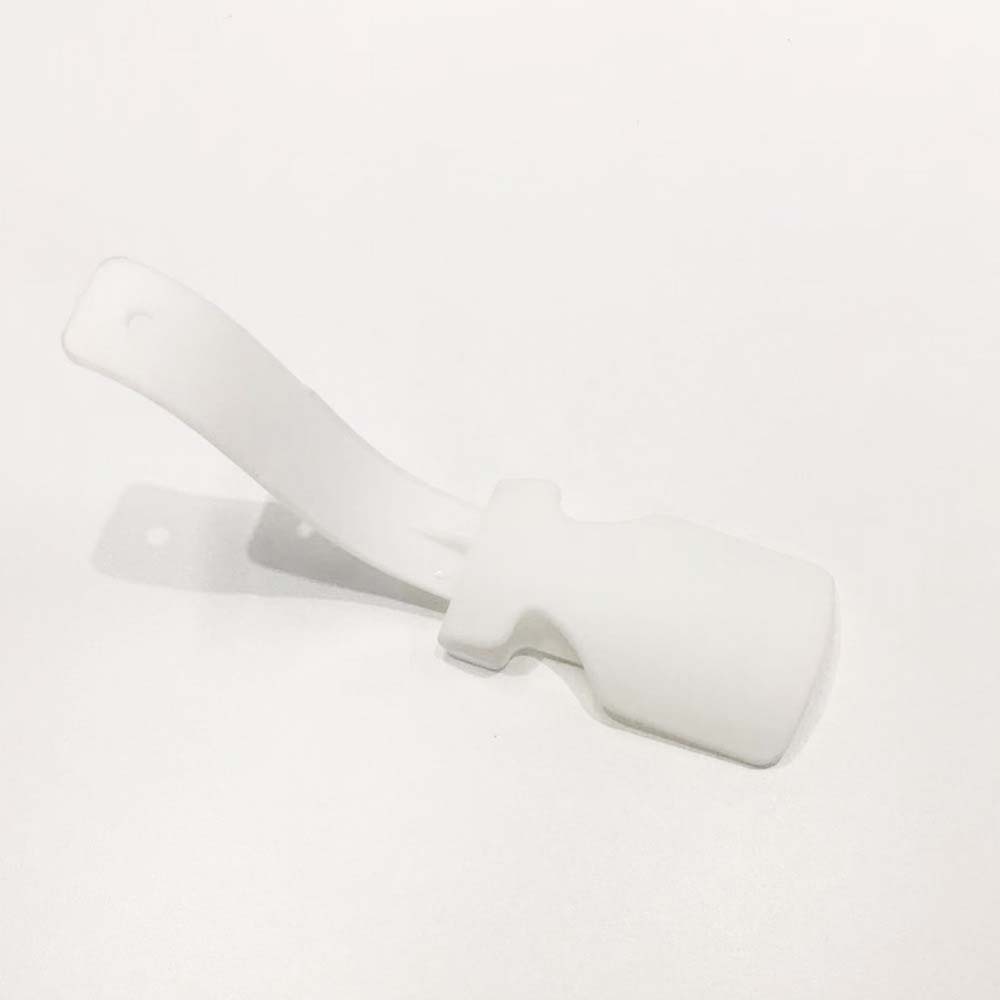 1 st lata skor levererar flerfärgade plastskor horn flexibla sko lyftare skor tillbehör praktiska: Vit